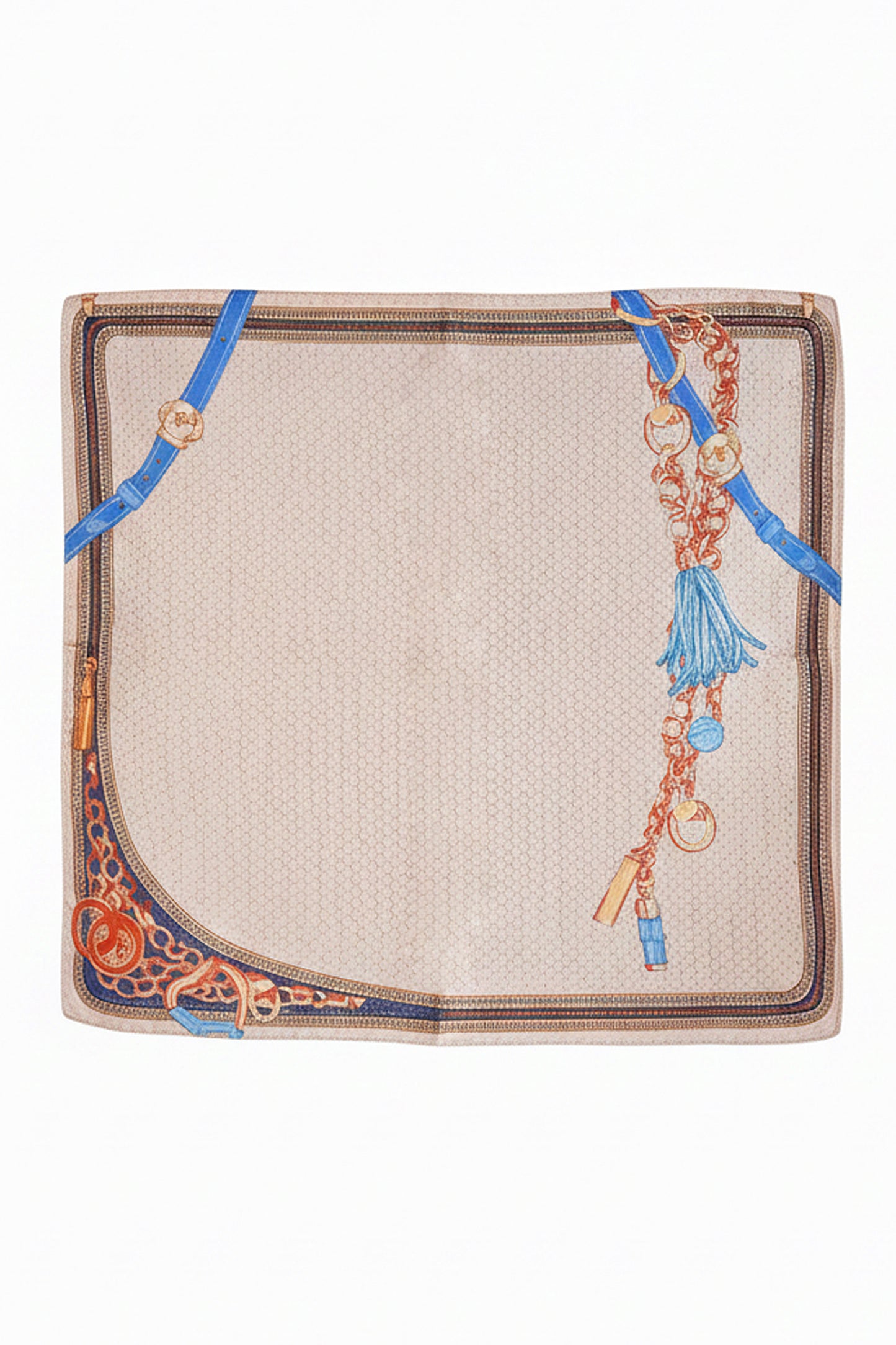 Chain Blue Scarf