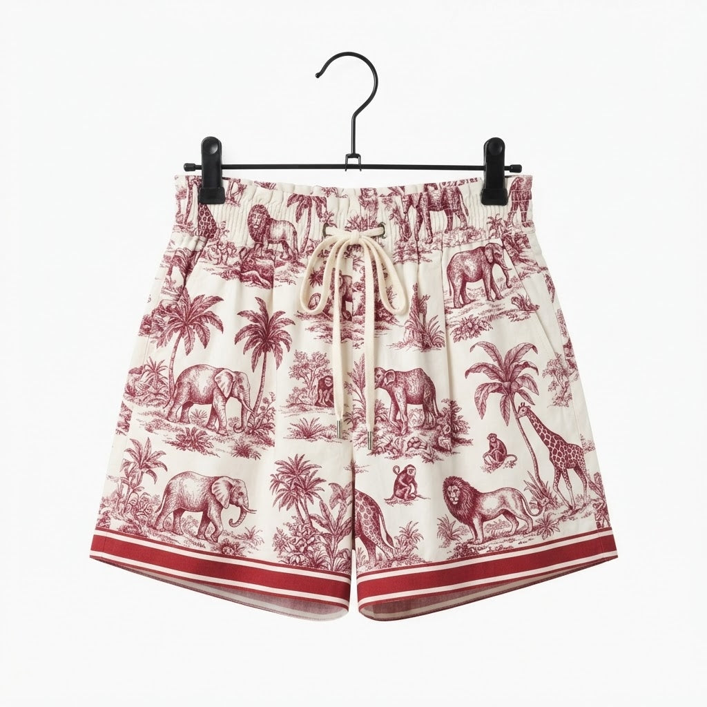 Burgundy short set