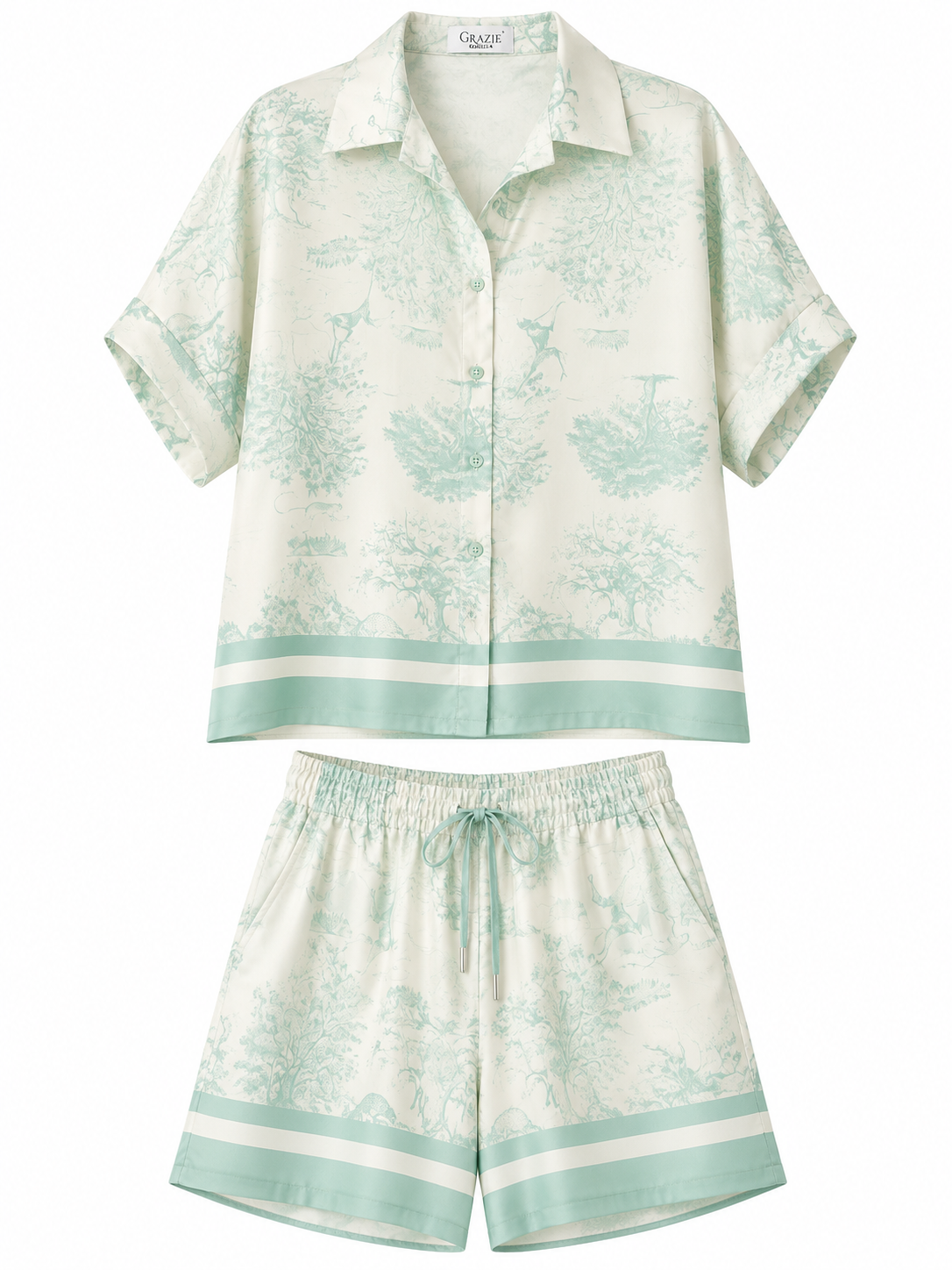 Mint Safari Silk Set