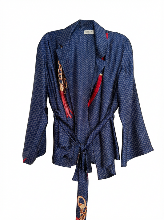 Navy Wrap Jacket