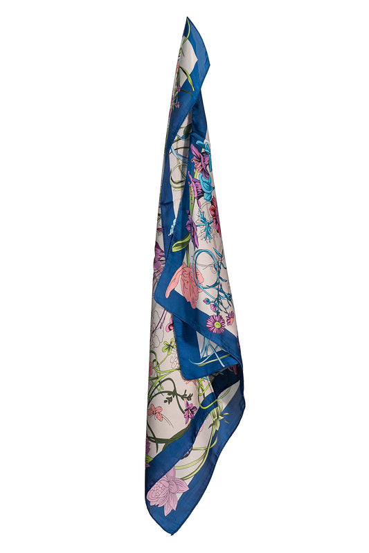 Fiore Azzurro Scarf