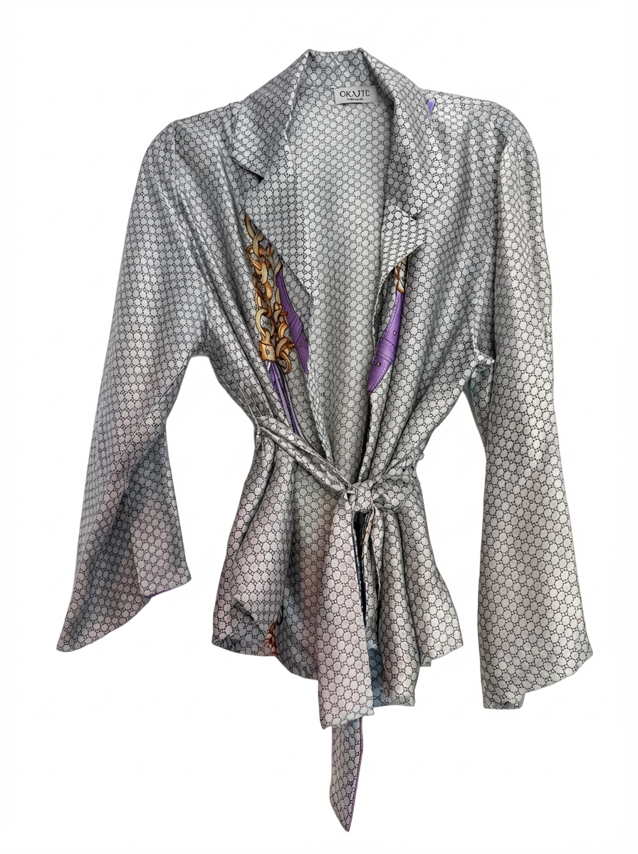 Grey Wrap Jacket