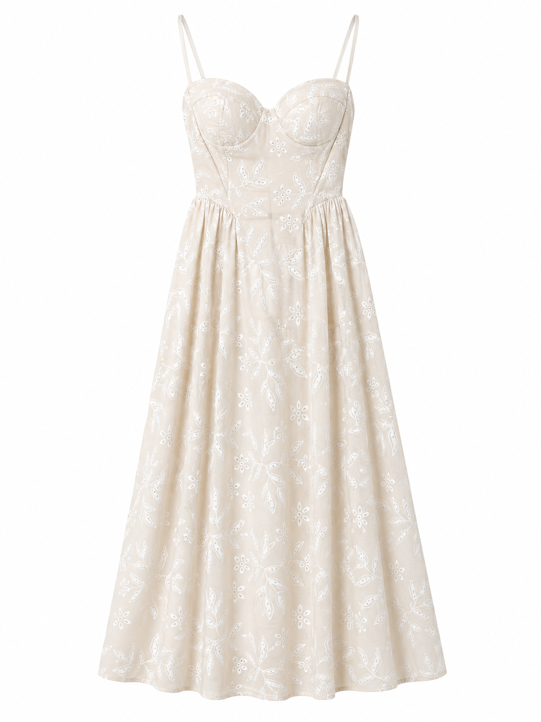 Ivory Embroidered Dress