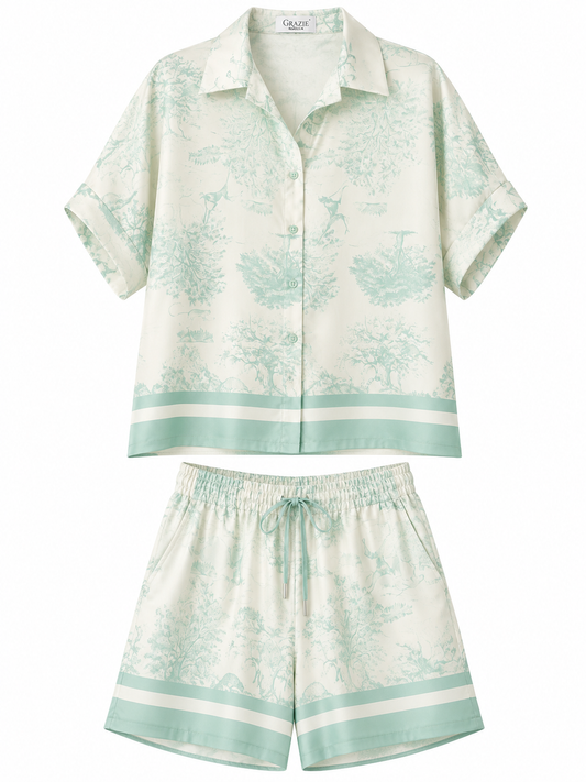 Mint Safari Silk Set