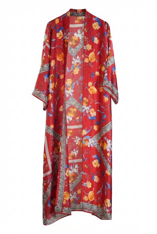 Rosso Fiora Kaftan