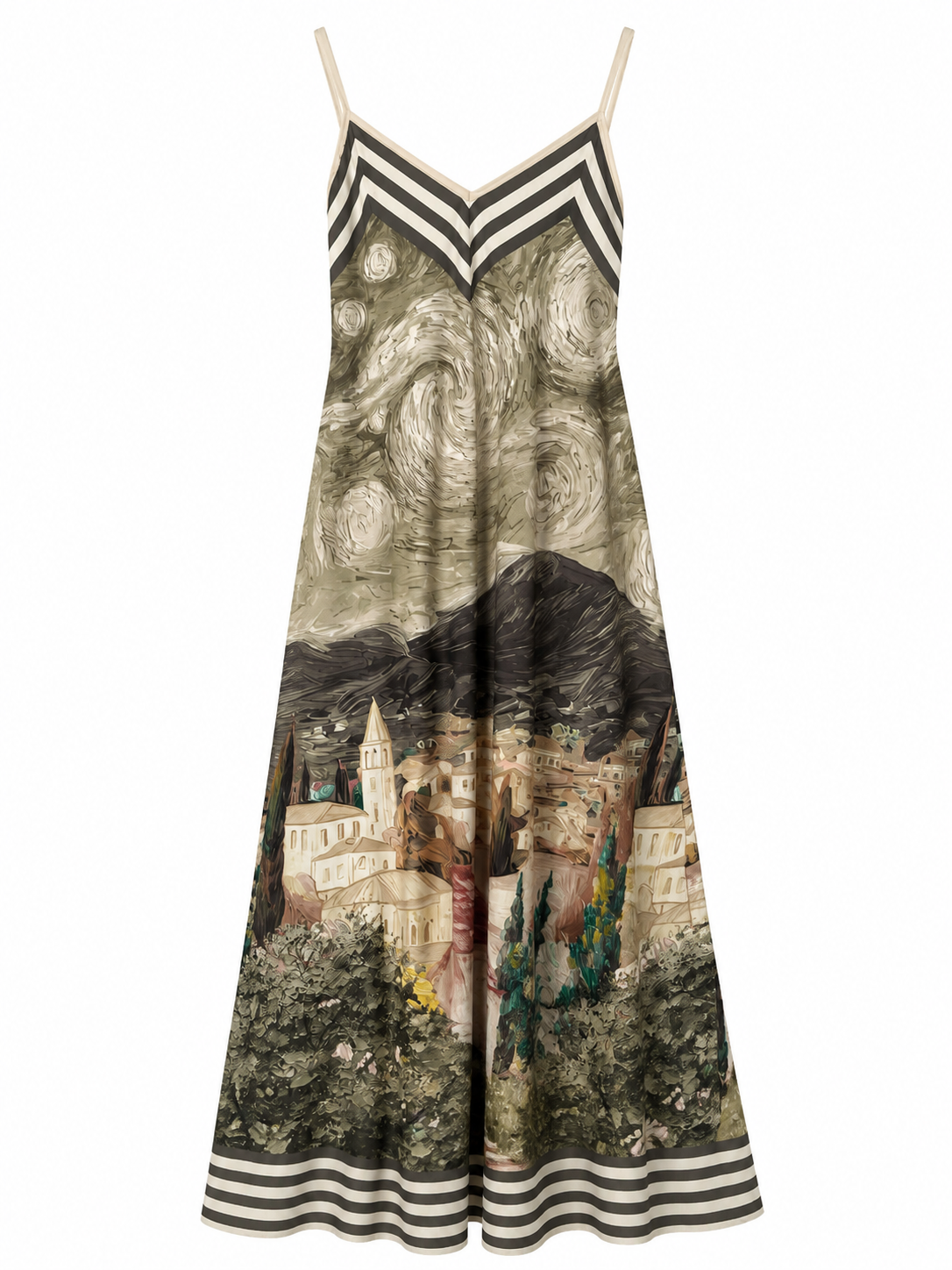 Starry Village Slip Dress