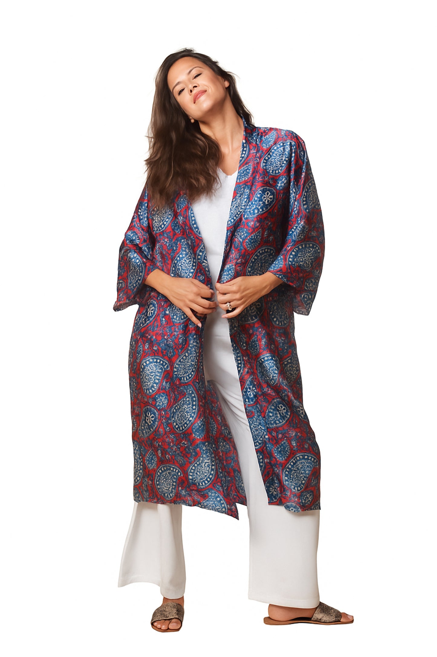 Crimson Indigo Kaftan